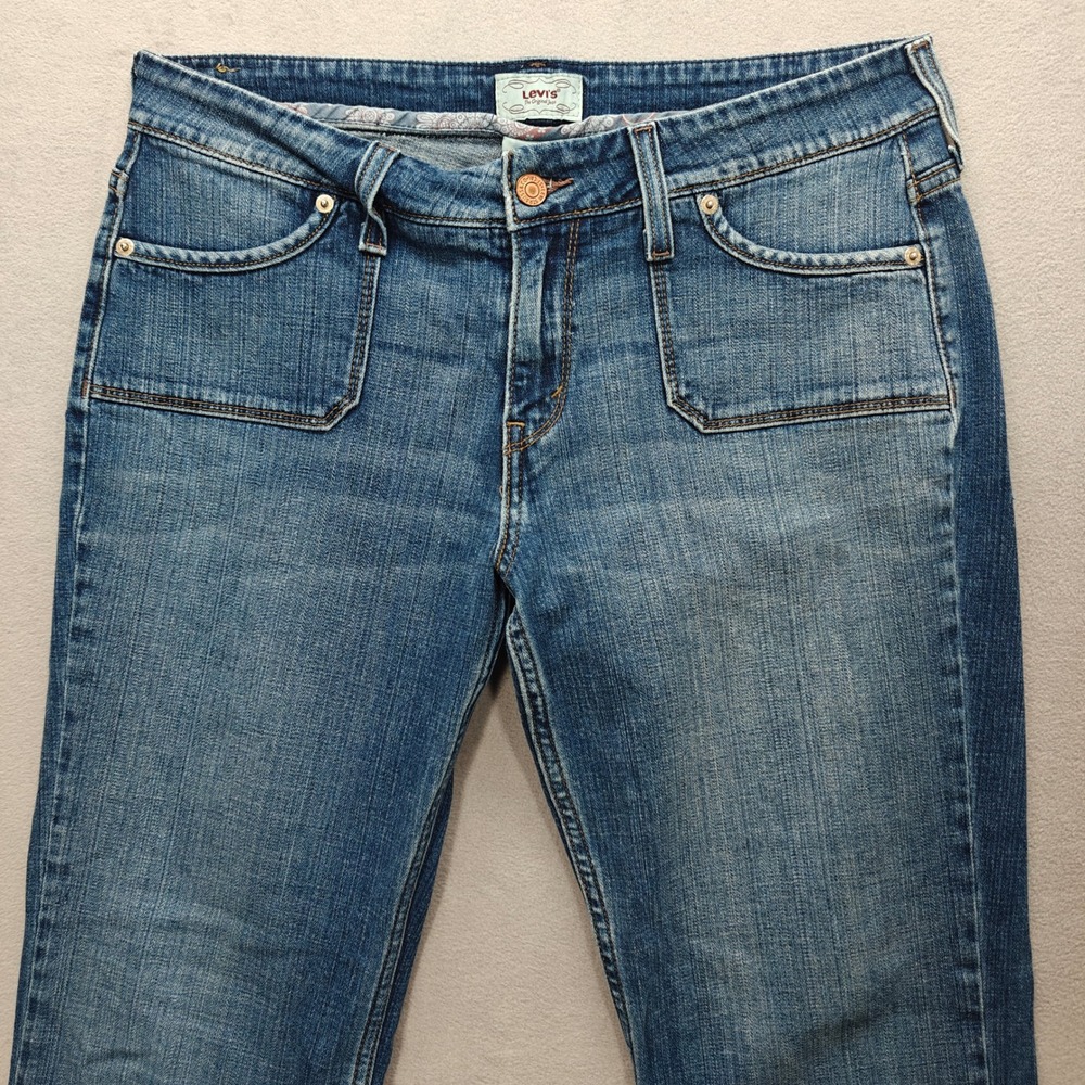 Levi's 545 Jeans Womens 10M Low Bootcut Medium Wash Denim Country Western Casual - Picture 2 of 13